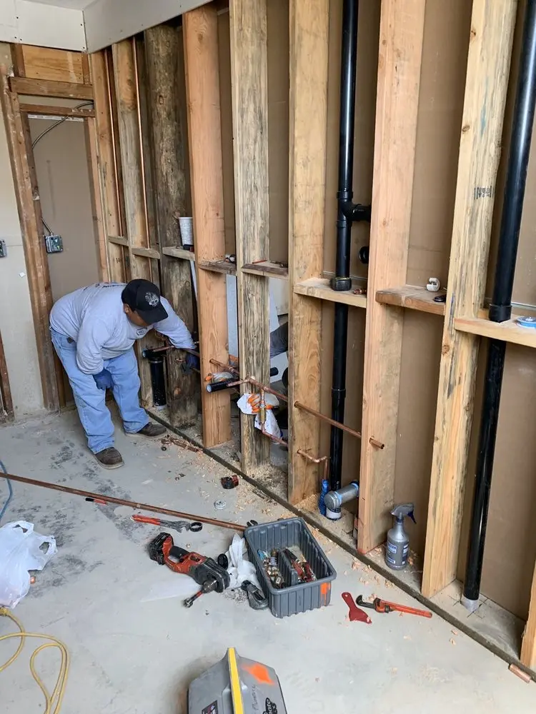 Commercial rough-in plumbing for Gas Line Repair in Canaan